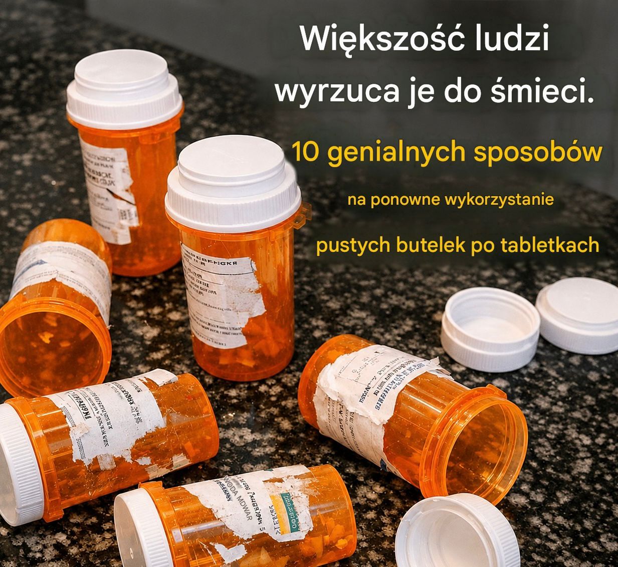 Większość ludzi wyrzuca je do śmieci. 10 genialnych sposobów na ponowne wykorzystanie pustych butelek po tabletkach