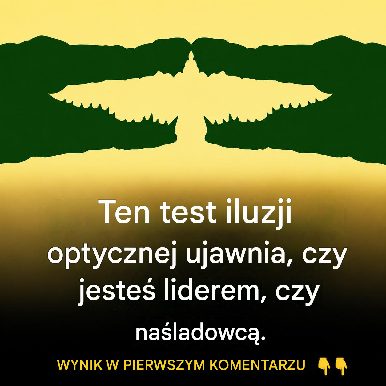 Ten test iluzji optycznej ujawnia, czy jesteś liderem, czy naśladowcą.