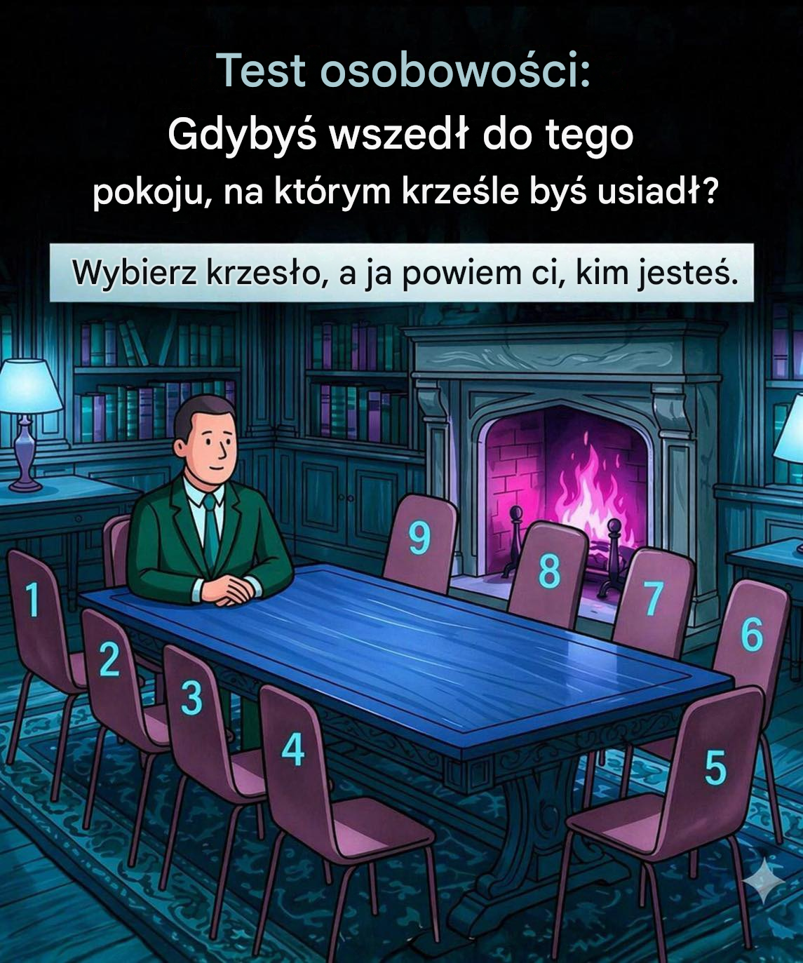 Test osobowości: Na którym krześle byś usiadł, gdybyś wszedł do tego pokoju? Wybierz jedno i dowiedz się, kim jesteś.