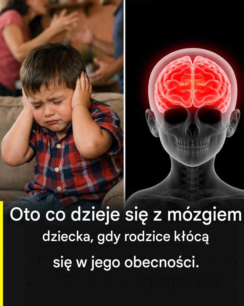 Eksperci ostrzegają, że kłótnie między rodzicami mogą wpływać na mózgi dzieci już od najmłodszych lat.