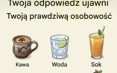 Musisz wybrać jeden napój, bez którego nie możesz żyć: kawę, wodę, sok, herbatę, matchę czy koktajle. Twój wybór jest odbiciem Twojej osobowości, w zależności od tego, czy cenisz energię, spokój, prostotę, kreatywność czy rutynę. Choć ostatecznie jest to raczej zabawne ćwiczenie autorefleksji niż naukowy test osobowości.