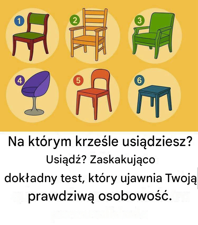 Na którym krześle byś usiadł? Dowiedz się, co to o Tobie mówi.