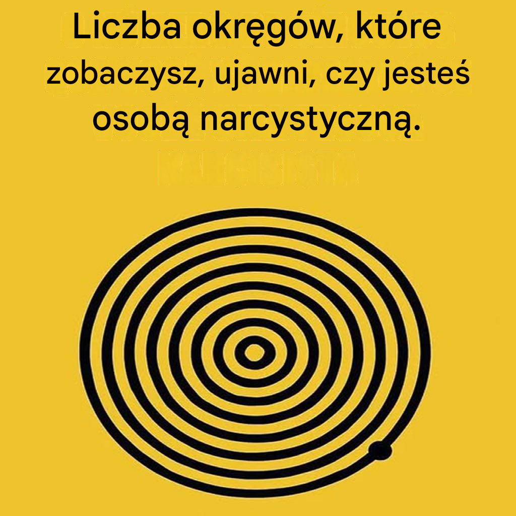 Czy uważasz się za narcyza? Liczba kółek, które widzisz, może dać ci pewne wskazówki.