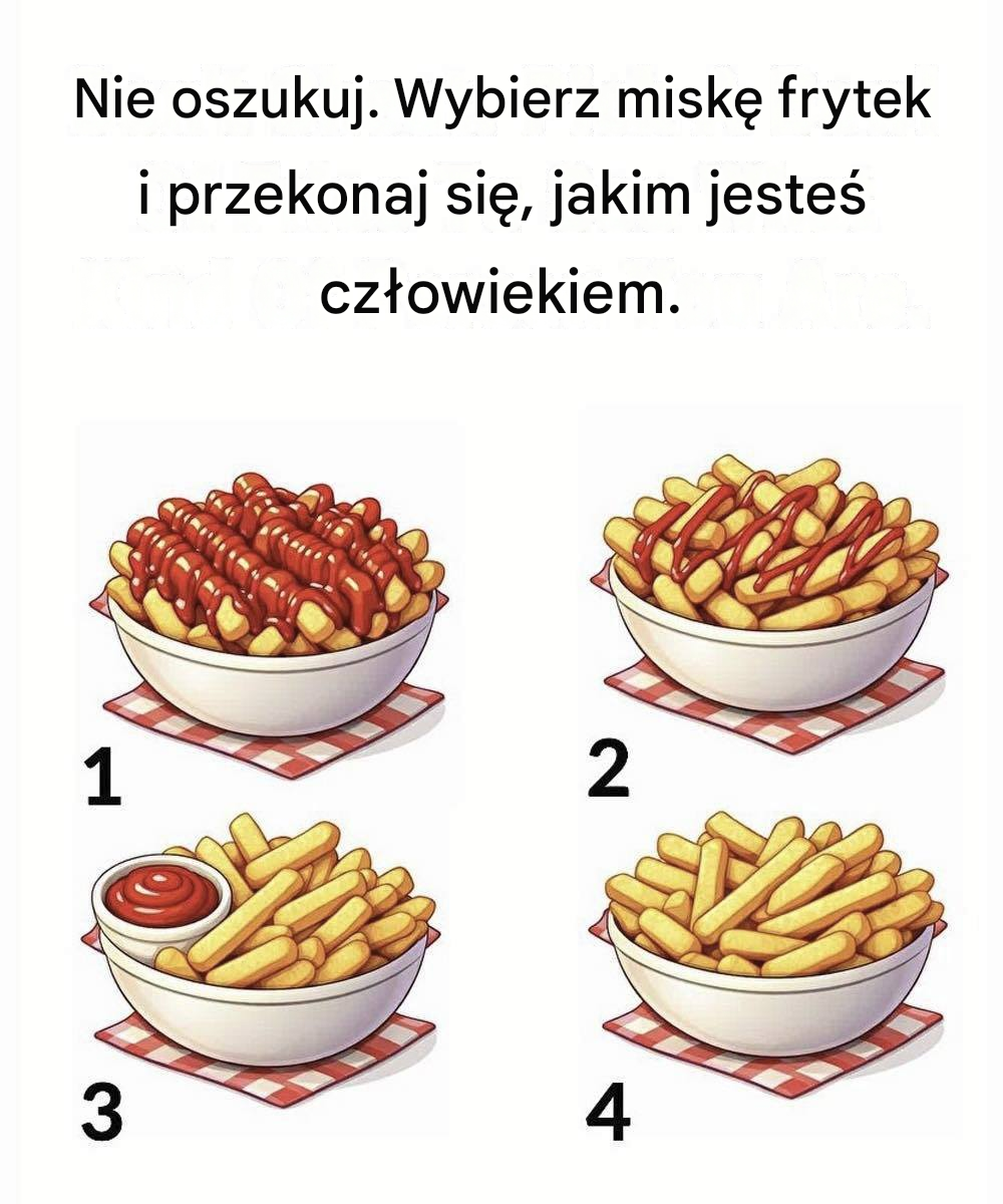 Wybierz miskę frytek, aby zobaczyć, jakim jesteś człowiekiem
