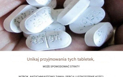 UWAGA! TE TABLETKI MOGĄ POWODOWAĆ ZAKRZEPY KRWI, PŁYTKI KRWI I ZAWAŁY SERCA