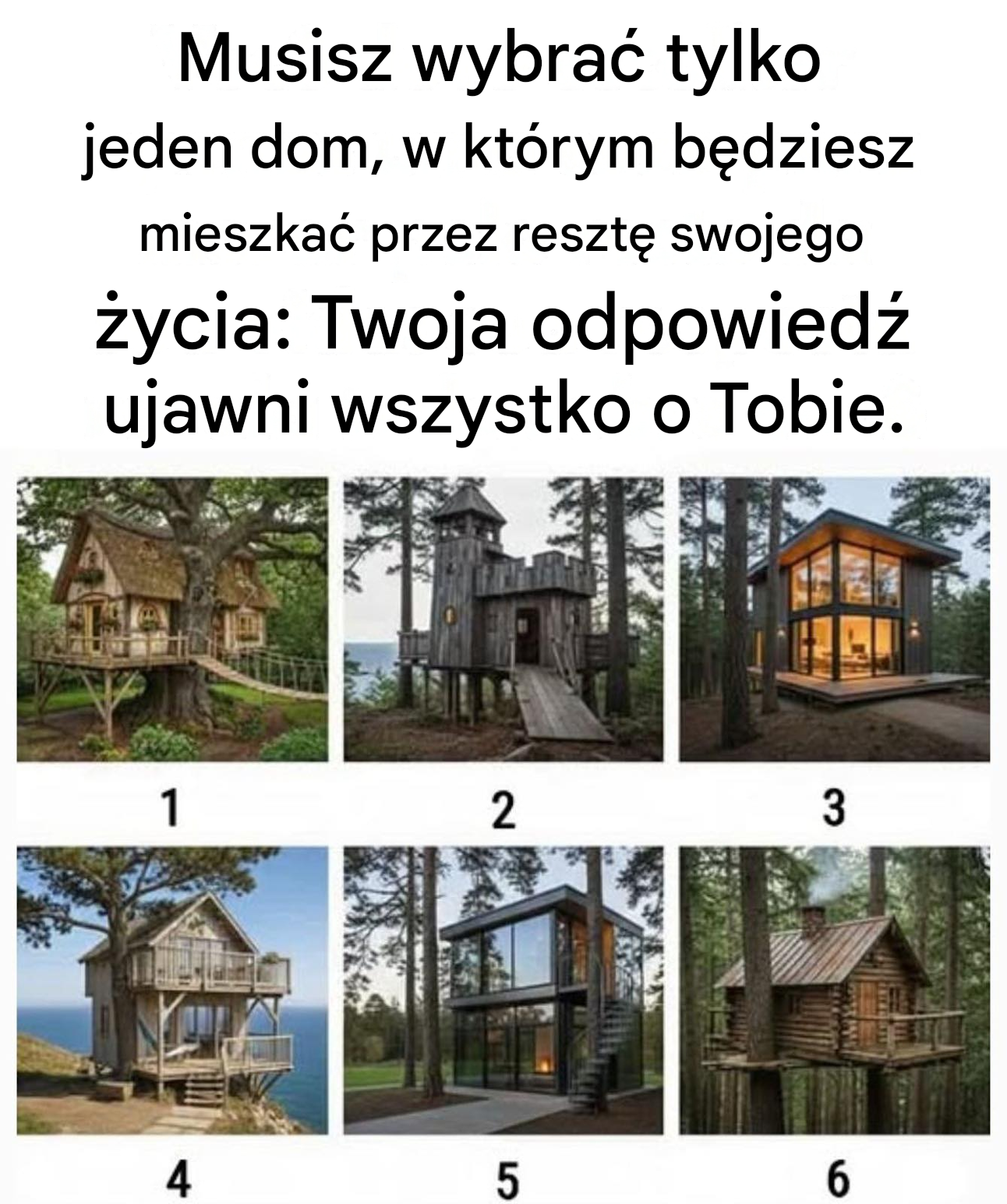 Możesz wybrać tylko jeden dom, w którym będziesz mieszkać na zawsze: twój wybór wiele o tobie mówi.