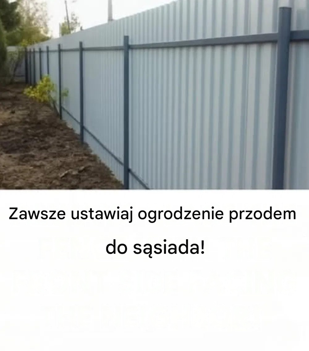 Dlaczego „dobra strona” Twojego ogrodzenia powinna być zwrócona w stronę sąsiada