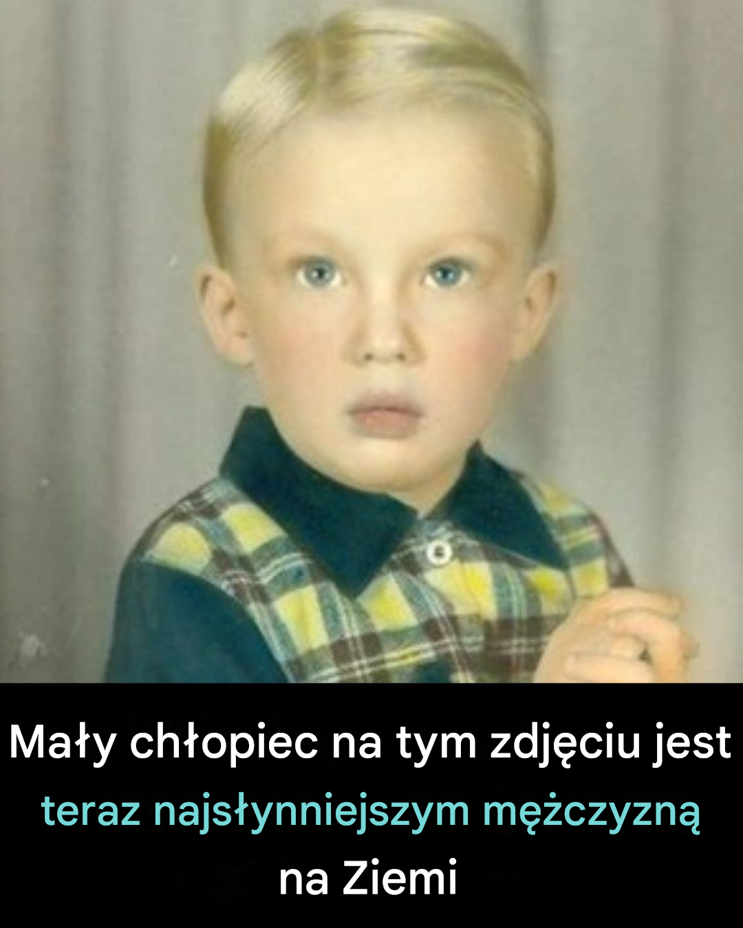 Zdjęcie małego chłopca, który stał się jednym z najbardziej rozpoznawalnych mężczyzn współczesności