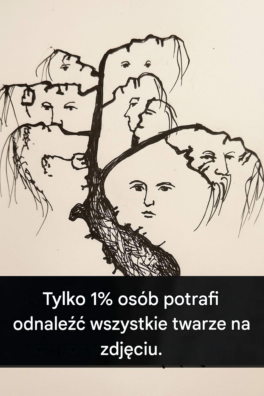 To wyzwanie wizualne Cię zaskoczy: ile twarzy znajdziesz na obrazku?