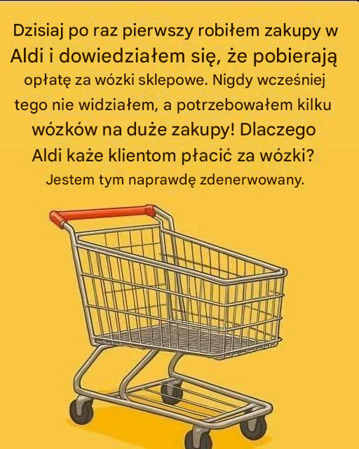 Dlaczego Aldi każe klientom płacić za wózki sklepowe?