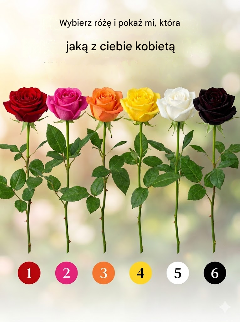 Wybierz różę i pokaż, jakim typem kobiety jesteś