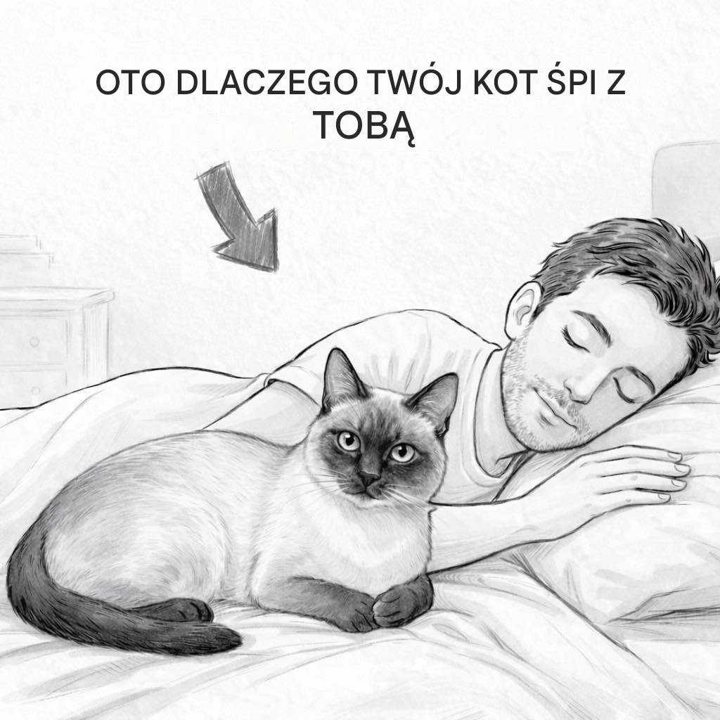 Jeśli Twój kot chce spać z Tobą każdej nocy, to według nauki właśnie to oznacza.